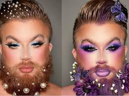 drag queen with spectacular makeup