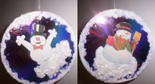 snowman cd ornament christmas ornament