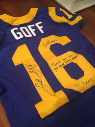 Jared goff contract and salary cap details, full contract breakdowns, salaries, signing bonus, roster bonus, dead money, and valuations. Tbt To When The Man Himself Jared Goff Sent Goffman A Signed Jersey Losangelesrams