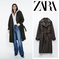 Zara 2023 24fw Distressed Faux Leather