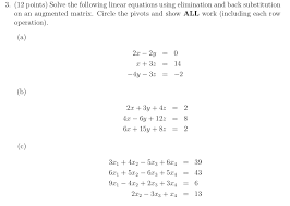 Solve The Following Linear Equations