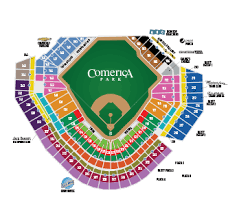 Comerica Park Seating Chart Awesome Comerica Park Seat Map