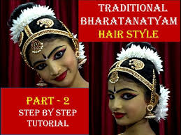 traditional bharatanatyam hair style