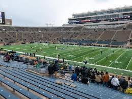 notre dame stadium seat views seatgeek