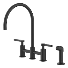 single handle bridge kitchen faucet