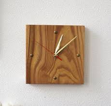 Rustic Wood Wall Clock Modern Design