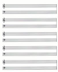 Blank Music Score Sheet Template