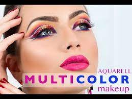 tutorial 3d multicolour makeup