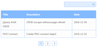 php search and pagination using pdo