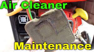 maintain air cleaner of generator