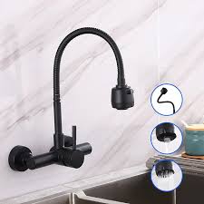 Wall Mount Faucet With Sprayer Kitchen