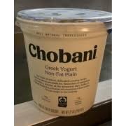 chobani greek yogurt non fat plain