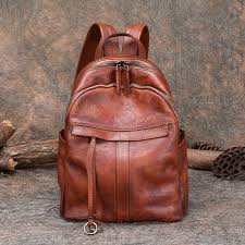 genuine leather backpack bags purse