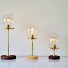 Globe Table Lamp Industrial Brass And