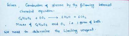 Answered The Combustion Of Glucose Is