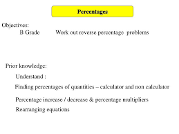 Percentages Powerpoint Presentation