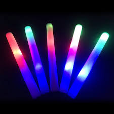 Glow Sticks 100pcs Led Party Light Stick With 3 Battery 3 Flashing Light Up Foam Stick For Wedding Birthday Glow Party Supplies Glow Party Supplies Aliexpress