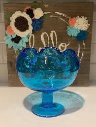 Buy Turquoise Blue Glass Candy Dish