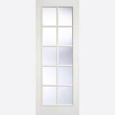 White Moulded Sa 10l Glazed Door
