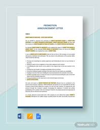 35 promotion letter templates pdf doc