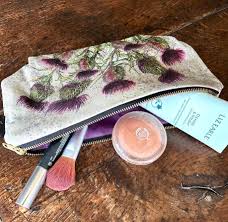 cosmetic bag thistle design a