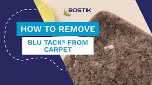 how to remove blu tack from carpet