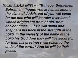 It will be exalted above the hills, and peoples will stream to it. Ppt God S Peace On Earth Luke 2 8 20 Micah 5 2 5 Powerpoint Presentation Id 1920944