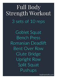 full body strength workout to get lean