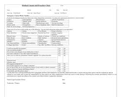 Medical Consent And Procedure Form