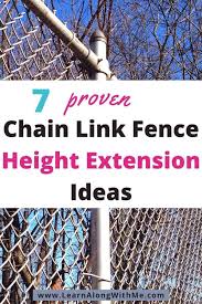 Chain Link Fence Taller