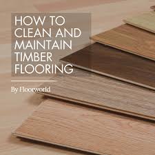 to clean and maintain timber flooring