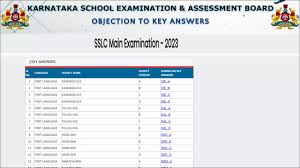 kseeb karnataka sslc answer key 2023