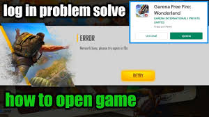 Steps for fixing the 'network connection error' in garena free fire (image credits: Network Busy Game Not Open Problem Solved Free Fire After Update Game Not Open Youtube