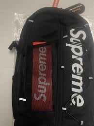 supreme ss17 black box logo backpack