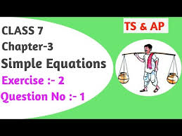 Maths Simple Equations Class 7