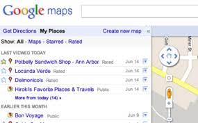 Google my maps is your way to keep track of the places that matter to you. Google Maps Adds My Places An Accidental Gift To Stalkers Search Engine Watch