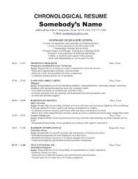 Chronological Order Resume Example Dc0364f86 The Most