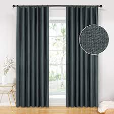 Brenda Blackout Curtain Dark Grey