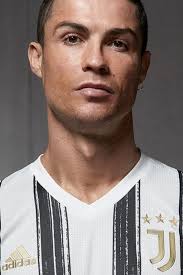 Cristiano ronaldo, 36, from portugal juventus fc, since 2018 left winger market value: Cristiano Ronaldo Models Juventus 2020 21 Home Kit As Iconic Black And White Stripes Return