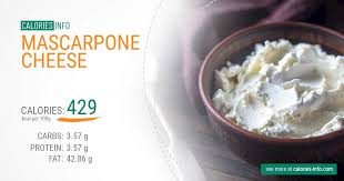 mascarpone cheese calories and