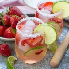 strawberry lime vodka tonic simply