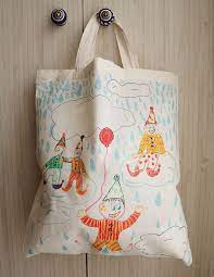 decorate canvas tote bags with fabric
