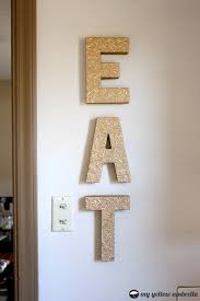 How To Faux Metal Wall Letters Alina