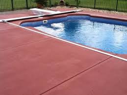 Concrete Pool Deck Paint Painted