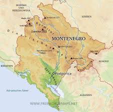 Montenegro is a country in the balkans, on the adriatic sea. Karte Von Montenegro Freeworldmaps Net