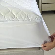 cotton white bed mattress protector