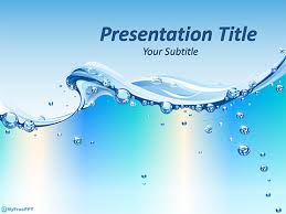 Free Water Abstract Powerpoint Template Download Free
