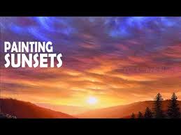 Gorgeous Sunset Acrylic Painting