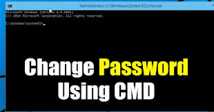 how to change windows 10 pword via cmd