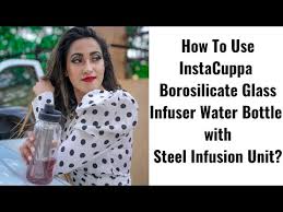 Instacuppa Glass Bottle With Infuser